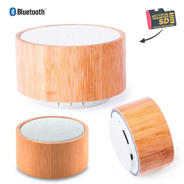 Altavoz Bluetooth de Bambú